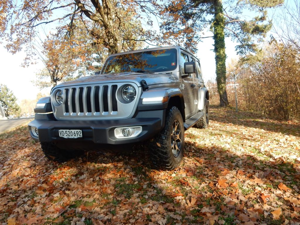 Jeep Wrangler en foret